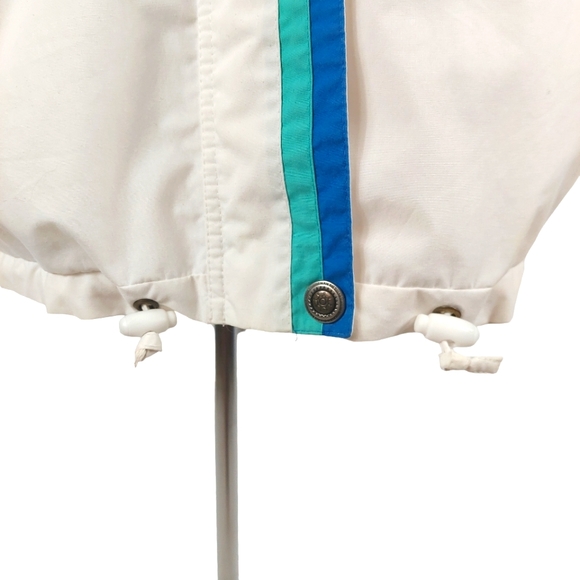 London Fog Vintage White Multicolor Geometric Jacket - Picture 6 of 14